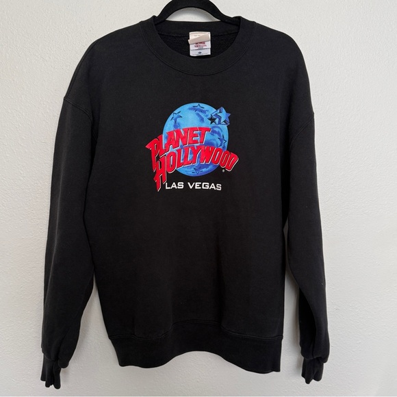 Vintage 90s Planet Hollywood Las Vegas Crewneck Sweatshirt - Picture 2 of 6